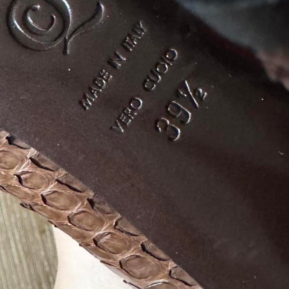 Alexander Mcqueen Brown Python Leather Pointed To… - image 8